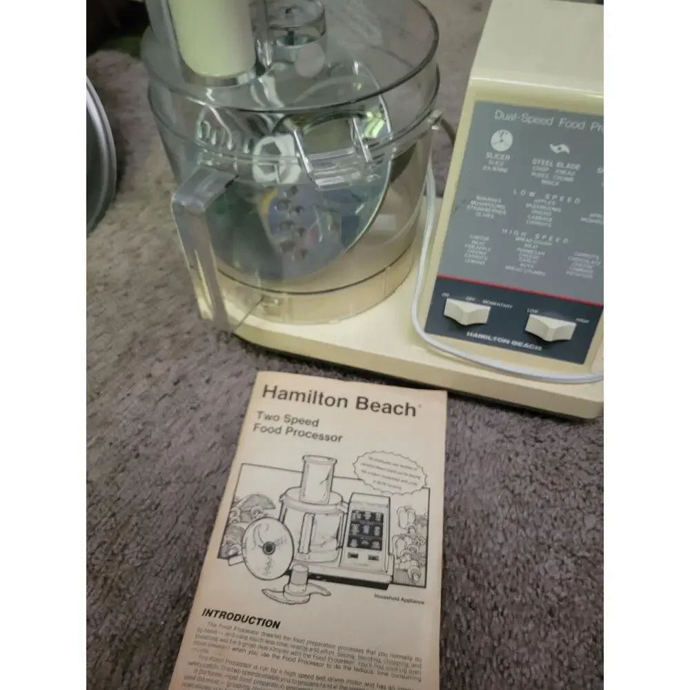 Hamilton Beach 2-Speed Pulse Food Processor - Vintage Model Works!